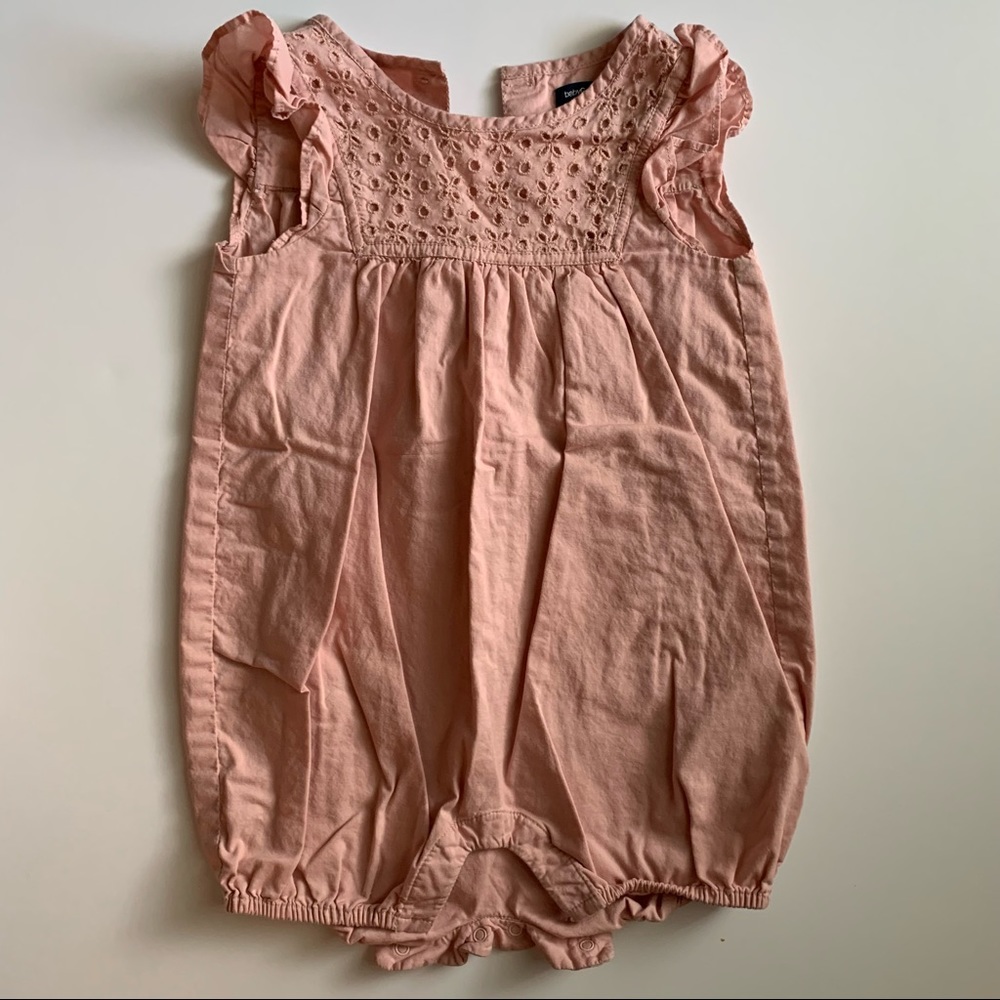 GAP Baby Girl Blush Eyelet Romper